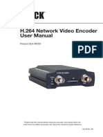 H.264 Network Video Encoder User Manual: Product: BLK-IPE101