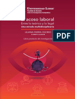 El Acoso Laboral. Entre Lo Teórico y Lo Legal. Una Mirada Multidisciplinaria.