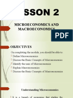 Lesson 2: Microeconomics and Macroeconomics