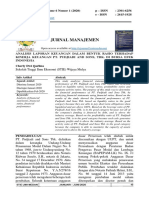 Jurnal Manajemen: Jurnal Manajemen Volume 6 Nomor 1 (2020) P - Issn: 2301-6256 Januari - Juni 2020 E - Issn: 2615-1928