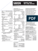 Case 580SN Specs