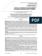 Analysis of Hospital Information Management System Using Human Organization Fit Model