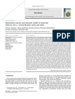 Antioxidant Activity and Phenolic Profile of Pistachio (Pistacia Vera L., Variety Bronte) Seeds and Skins