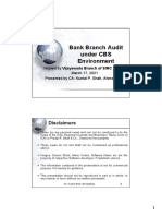 Bank Branch Audit Under CBS Environment: Disclaimers