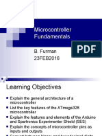 Microcontroller Fundamentals: B. Furman 23FEB2016