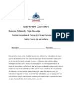 Practica Completiva de Formacion Integral Humana y Religiosa para Sexto