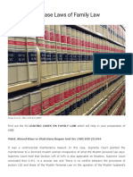 AIBE - Find Out The Leading Cases Relating To Laws of Family Law