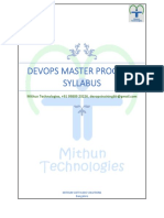 Devops Master Program Syllabus: Mithun Software Solutions Bangalore