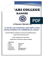 A Study On Training and Employee Development in Commercial Banks.