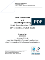 Good Governance & Social Responsibility PA 20073 IM