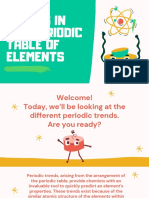 Trends in The Periodic Table of Elements: RJ P. Quimosquimos