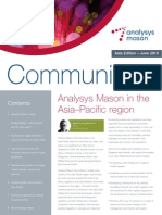 Communiqué: Analysys Mason in The Asia-Pacific Region