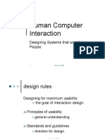 HCI - Guidelines and Design Rules