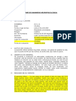 Informe de Anamnesis