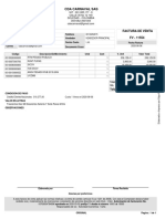 Cda Carnaval Sas: Factura de Venta FV - 11554