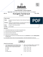 Fortnightly Test Series-8: North & North West Delhi - Lucknow Campuses