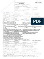 Name: - Date: 4/8/2021 Inversions Task 1: Choose The Best Answer A, B, C or D To Complete The Sentences