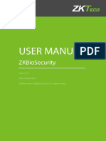 Zkbiosecurity User Manual v2.4 20181026 For 3.1.5.0 or Above