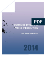 Cours de Droit Des Voies D'execution (OHADA)