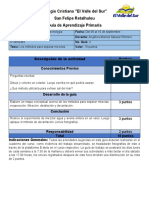 Guía de Trabajo No. 4 Ciencias Naturales IV Bimestre