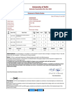 University of Delhi: Semester Examination Nov-Dec 2020 Statement of Marks/Grades