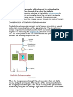 Construction of Ballistic Galvanometer