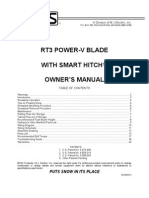 Rt3 Power-V Blade With Smart Hitch Owner 'S Manual: Puts Snow in Its Place