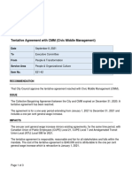 City of Regina Middle Management Wage Increase Report