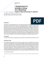 R Assessing The Sustainment of A Lean Implementation Using System Dynamics Modeling - A Case Study of Apparel Manufacturing in Lebanon