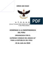 4° Homenaje A La Independencia Del Perú - V. .H. . Guillermo Reyes Beltán, 9°