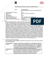 Silabus de Desarrollo Personal y Social en La Primera Infancia