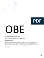 Outcomes-Based Education, The Tarlac State University Template