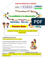 Personal Social Semana 27 Dia 1 Lunes 13 de Setiembre 5to Grado A B C D