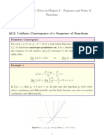 Math 341 - Lecture Notes On Chapter 6 - Sequences and Series of Functions