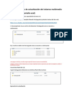 Instrucciones de Actualización Del Sistema Multimedia CS35PLUS