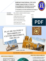 Primer Trabajo de La Segunda Unidad Plan de Manejo y Desarrollo Del Centro Historico de Trujillo