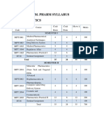 New M.Pharm Syllabus - 2017