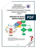 Engage in Quality Improvement: Information and Communication Technology Computer System Servicing Grade 9