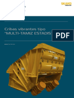 Cribas Vibrantes Tipo "Multi-Tamiz Estadisticas": Vibración