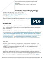 Acute Lumbosacral Radiculopathy - Pathophysiology, Clinical Features, and Diagnosis - UpToDate