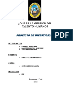 Gestion Del Talento Humano