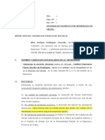 Dda. Divorcio Por Separación de Hecho