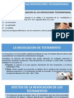 Invalidación de Las Disposi Ciones Testamentarial