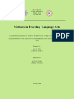 Methods in Teaching Language Arts: Bicol University College of Education Daraga, Albay S.Y: 2020-2021