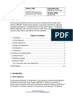 MDSAP AU P0019.004 Medical Device Regulatory Audit Reports Policy