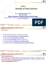 Fundamentals of Data Science: Nehru Institute of Engineering and Technology