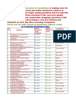 List of Mushroom Cultures (2021)