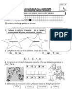 Imprimir Evaluaciones de Primero Segundo Trimestre