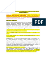 Control Sustitución y Revocatoria de Medida de Aseguramiento.