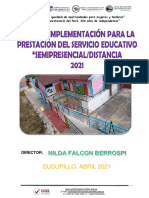 Plan de Implementacion de Servico Educativo en II - Ee. 676 - 2021